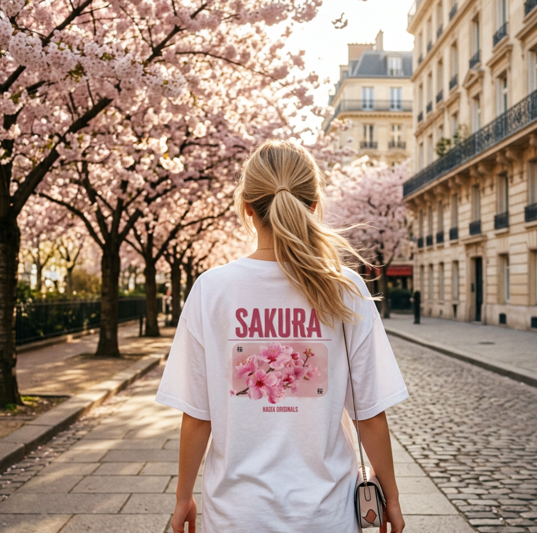 Pink Sakura - oversized